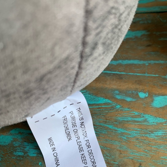 Gnome Shelf Sitters Pair Grays/White/Mauve Plush Decor 11” - Picture 7 of 7